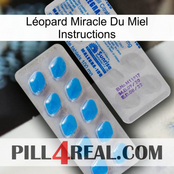Léopard Miracle Du Miel Instructions new15